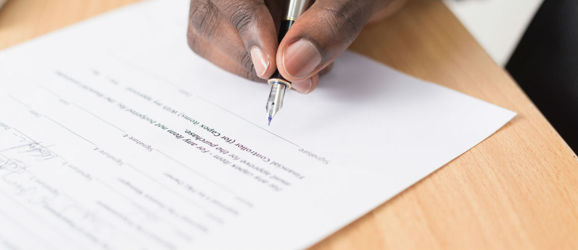 Privacy Policy signing